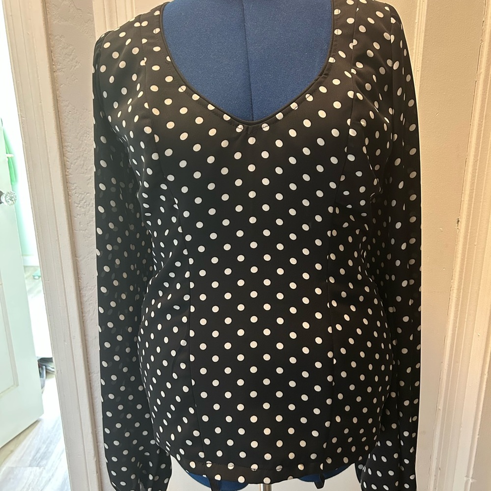 Flamenco Costume Blouse from Spain - Black and White